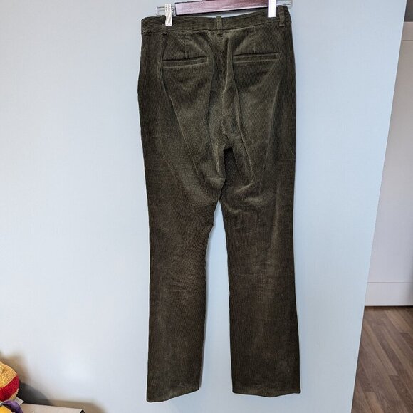 Brooks Brothers Wide Wale Corduroy Trousers | Olive Green | Classic Style - Picture 2 of 13